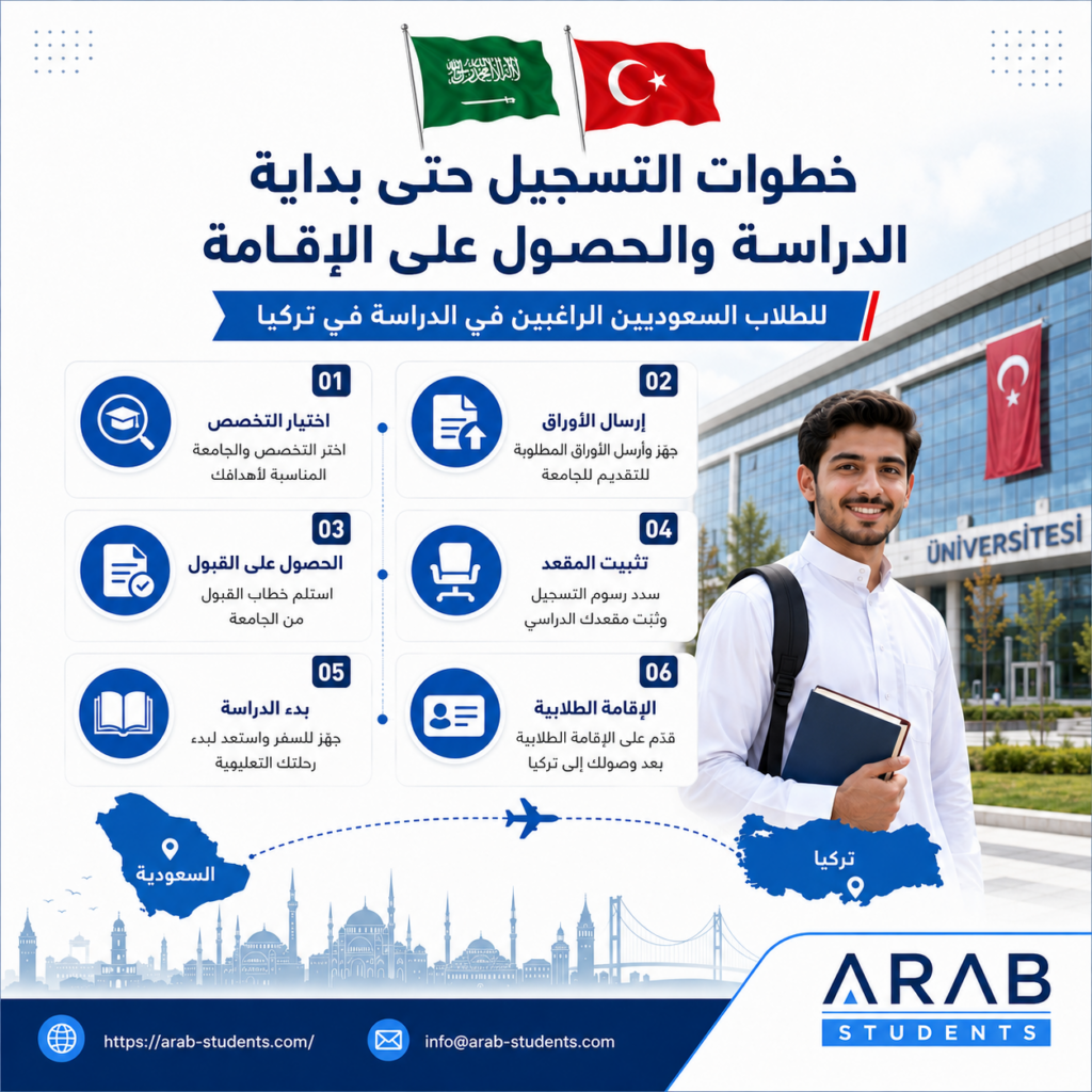 خطوات الدراسة في تركيا من التسجيل إلى الإقامة